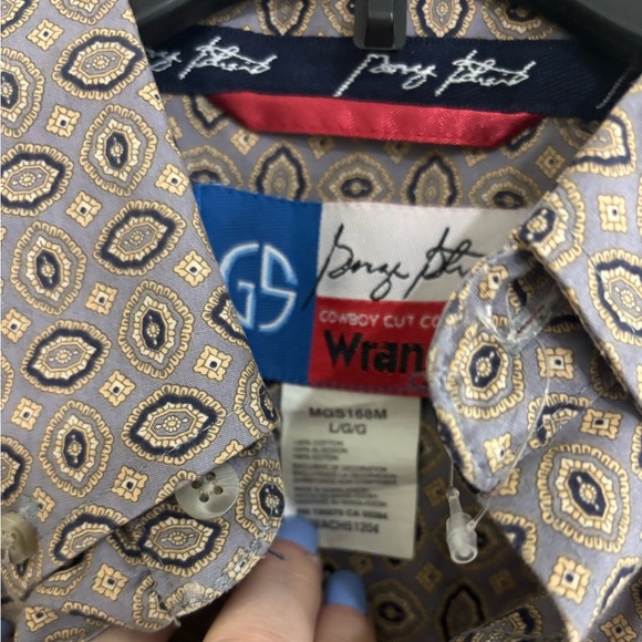 Men’s long sleeve button front shirt by George Strait- Cowboy Cut Collection - Picture 3 of 6